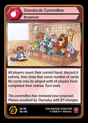Standards Committee, Event · Broadcast