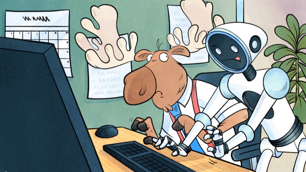 Link the moose and the AI booster cards